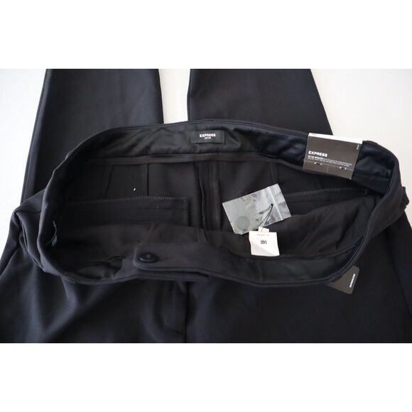 Express Editor 07470611 Women's Sz 14 R Black High-Rise Skinny Dress Pants - Picture 3 of 12